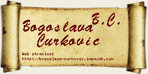 Bogoslava Ćurković vizit kartica